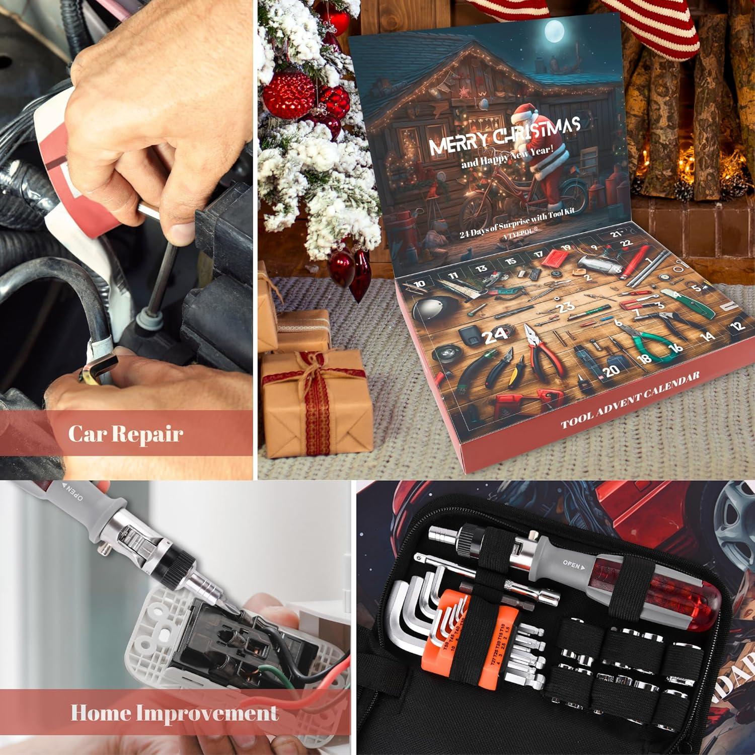Werkzeug Adventskalender Männer 24-in-1 - Weihnachtsgeschenk