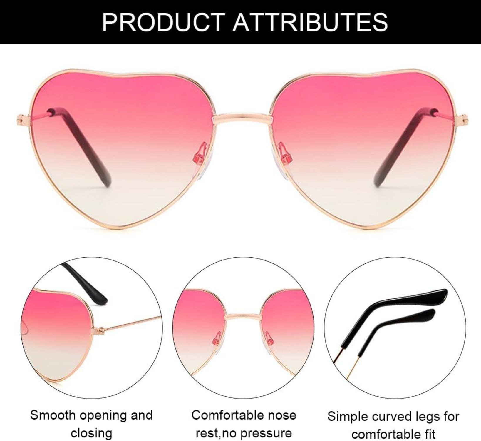 Herz Party Brille 2 Paar Lustige Fasching Accessoires
