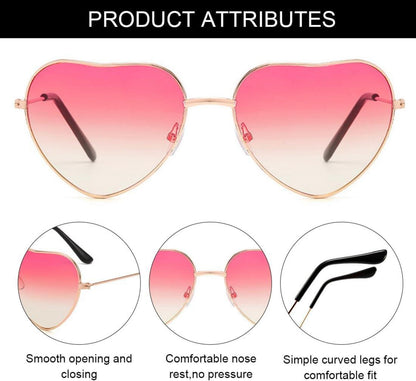 Herz Party Brille 2 Paar Lustige Fasching Accessoires