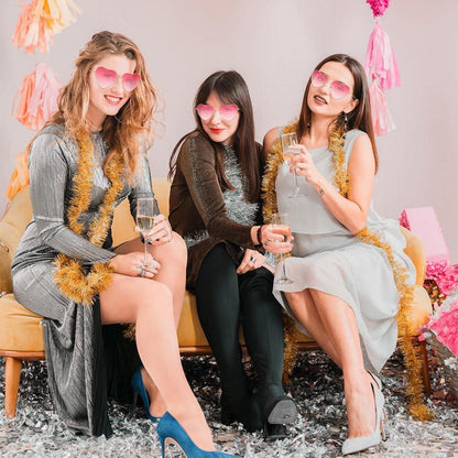 Herz Party Brille 2 Paar Heart Shaped Rosa Fasching Foto Requisiten