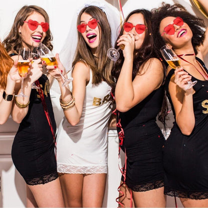 Herz Party Brille Heart Shaped Lustige Fasching Geburtstags Rot 12