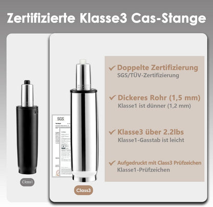 YOUTASTE Barhocker 2er Set Schwarz Höhenverstellbar aus PU-Leder