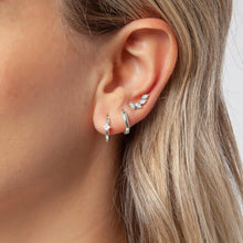 FUNEIA Ohrringe Set Silber 925 Vergoldet Damen Creolen