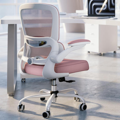 Ergonomischer Mesh Bürostuhl mit Rollen und individuell anpassbarer