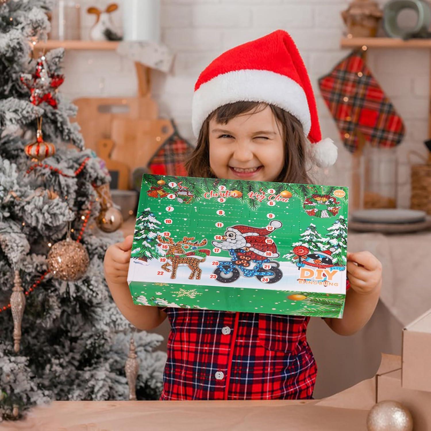 GEEKEO Weihnachten Diamond Painting Schlüsselanhänger