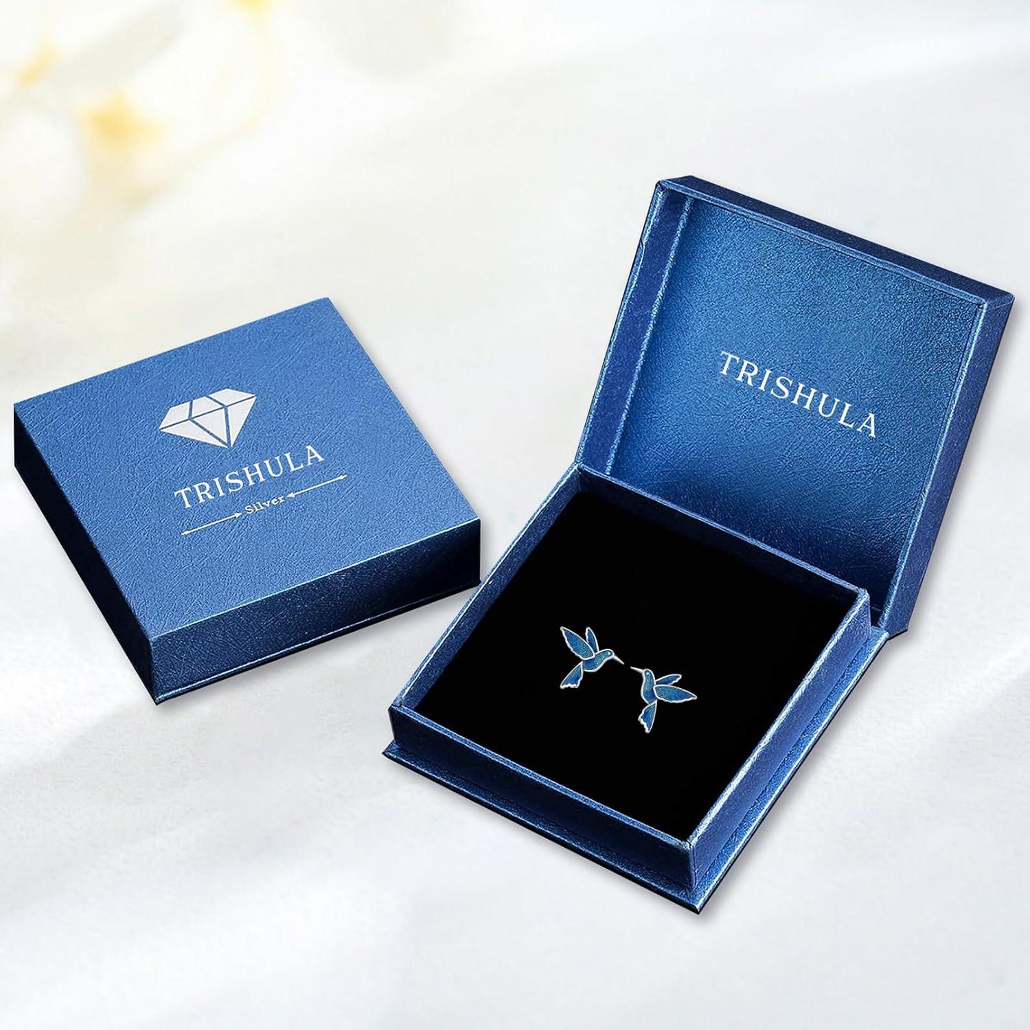 Kolibri Ohrringe 925 Sterling Silber Tier Ohrstecker Schmuck Damen