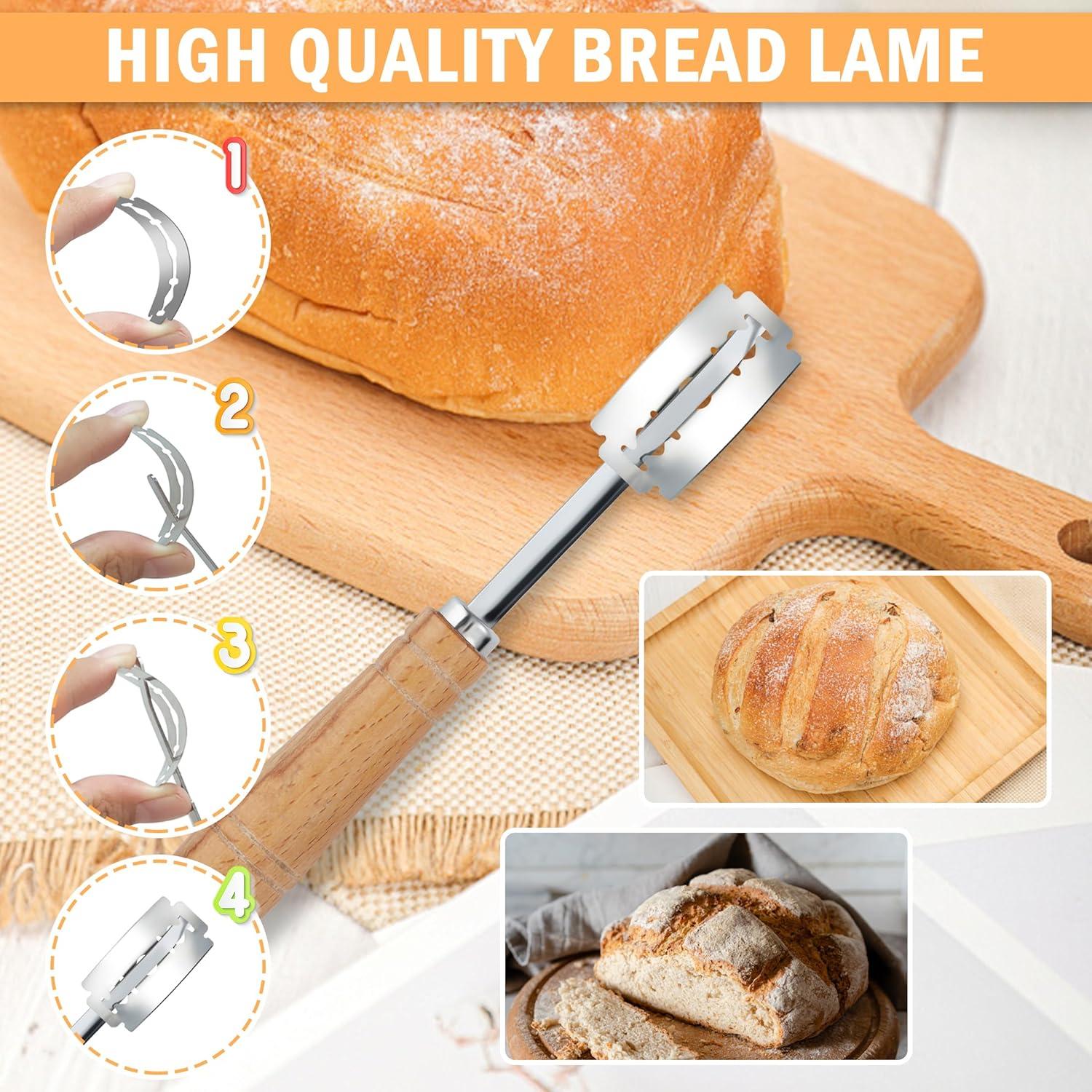 3-teiliges Gärkörbchen Brot Backen Set 25cm Oval 23cm Rund Naturrattan