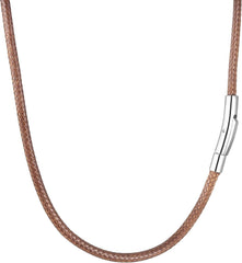 Lederkette Herren Damen 2/3mm Verschluss Lederband Kautschuk Schmuck