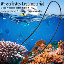 Herren Lederkette mit Verschluss 2/3mm Lederband in