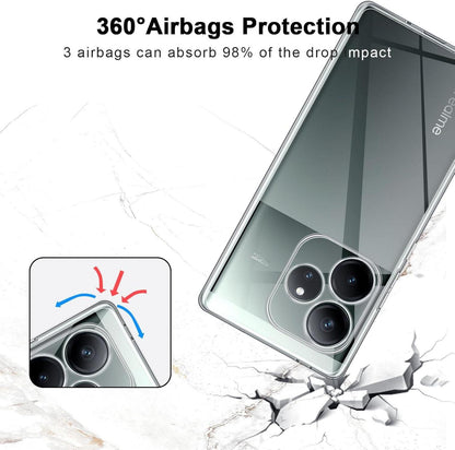 Transparente QULLOO Silikonhülle für Realme GT 6/GT 6T - Ultra Dünn