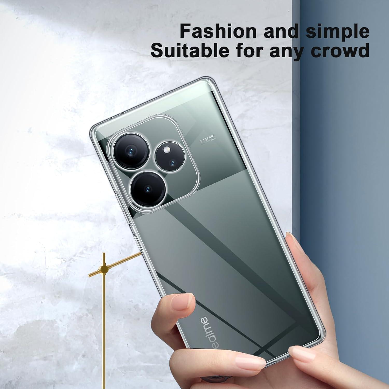 QULLOO Realme GT 6 / GT 6T Hülle Transparent Silikon Ultra Dünn
