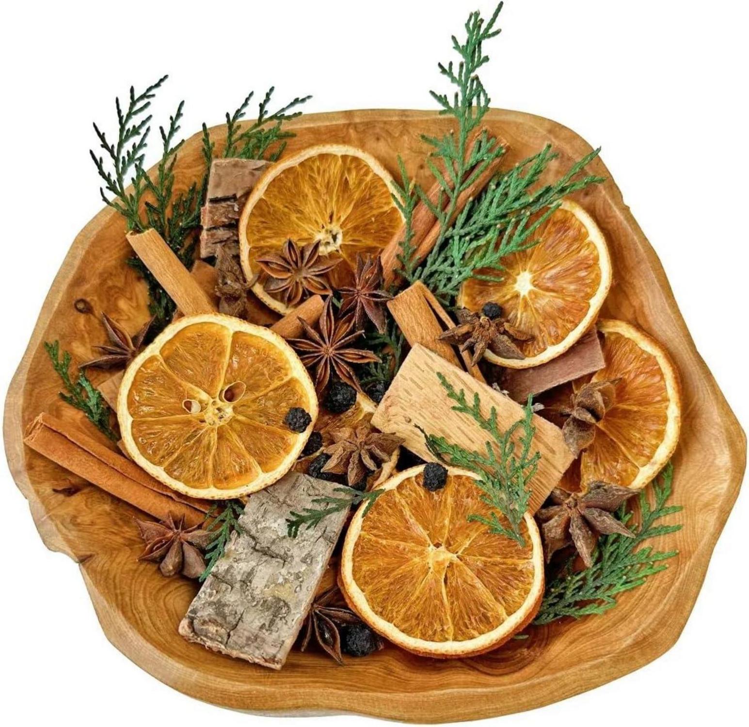 Adventskranz Deko Set Zimtstangen Orangenscheiben Sternanis Natur