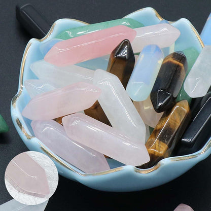20-teiliges Sechseckige Heilkristalle Set Edelsteine Chakra Steine