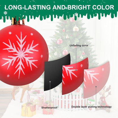 Weihnachtskugeln Set Kunststoff Rot Gold 44 Stücke deco