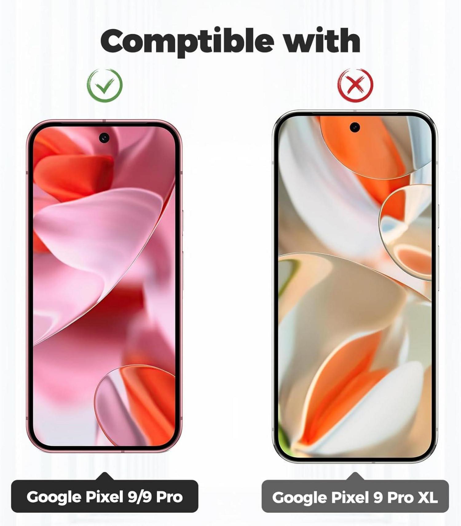 Handykette für Google Pixel 9/9 Pro Hülle - Schwarz Stoßfest