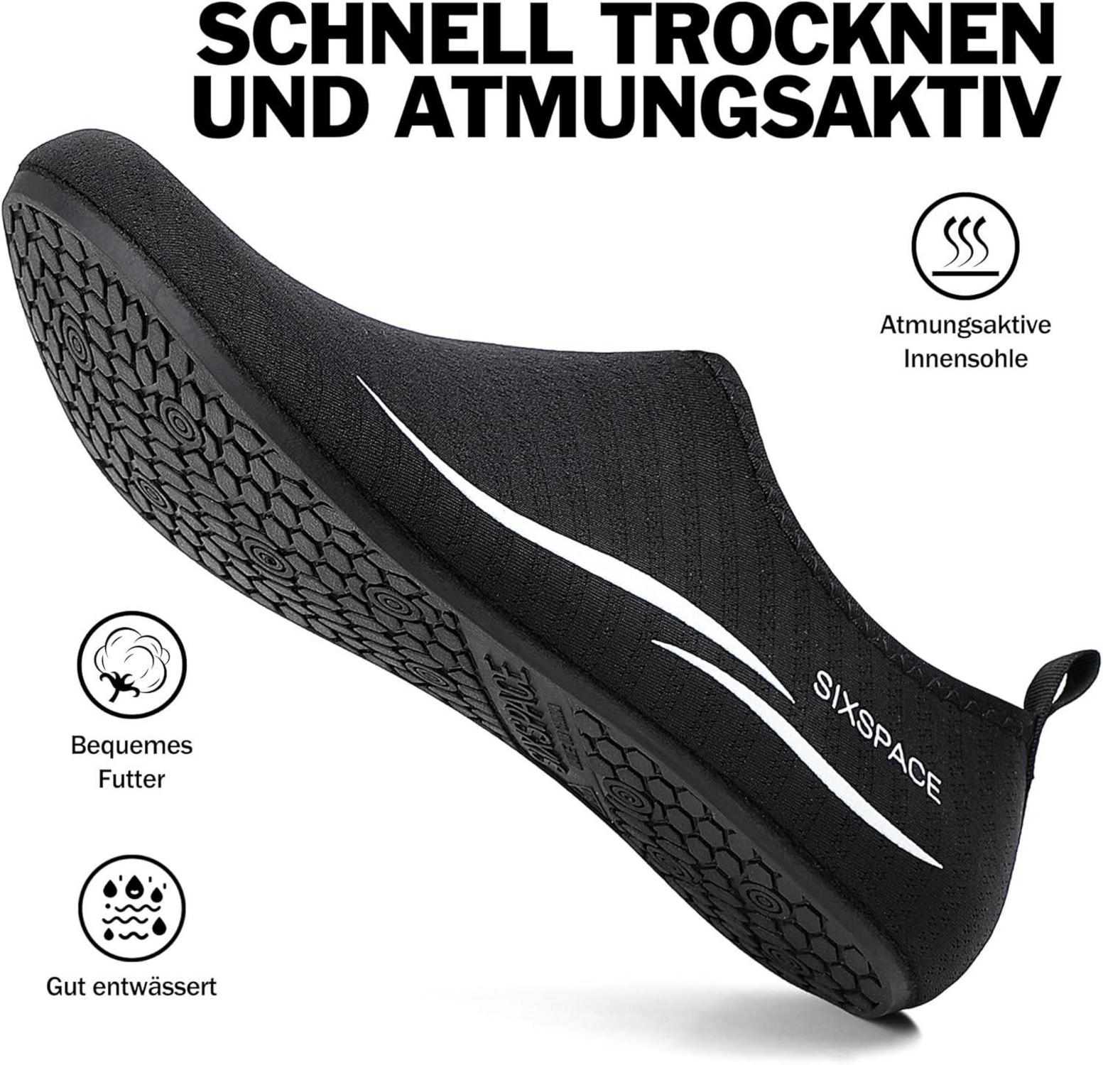 Badeschuhe Herren Damen Aqua Strandschuhe Schnelltrocknend Slip