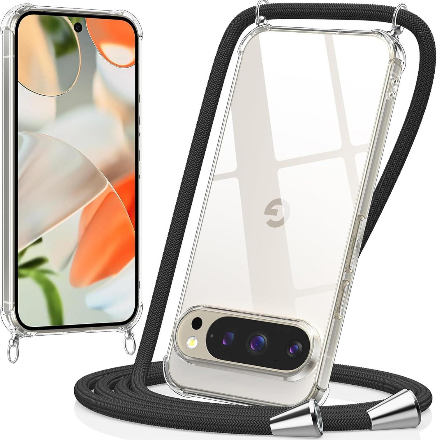 Handykette für Google Pixel 9 Pro XL - Stoßfest - Schwarz