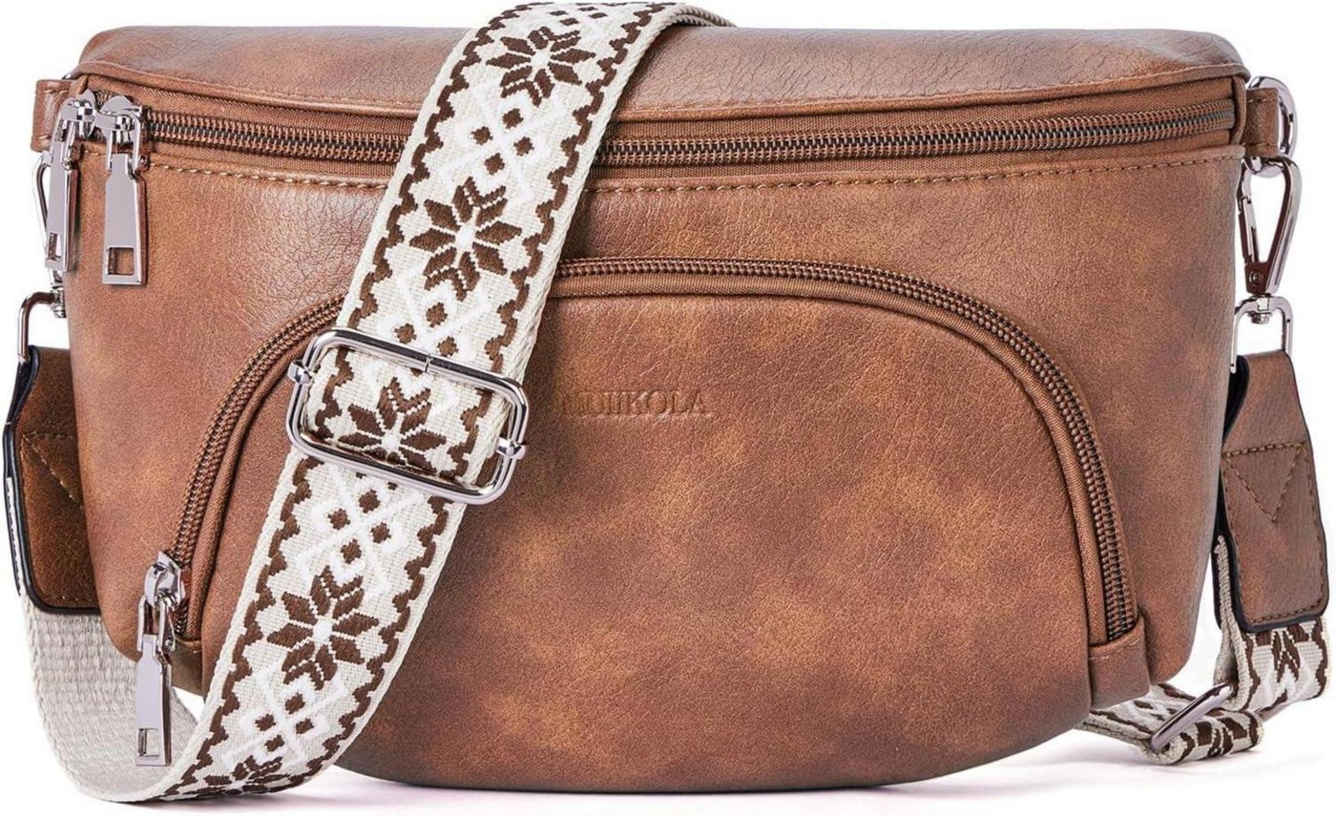 Vegane Damen Umhängetasche RFID Blockierung Crossbody Brusttasche