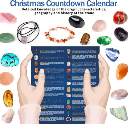 Adventskalender Kristalle Edelsteine 24 Tage Forscher Geschenk