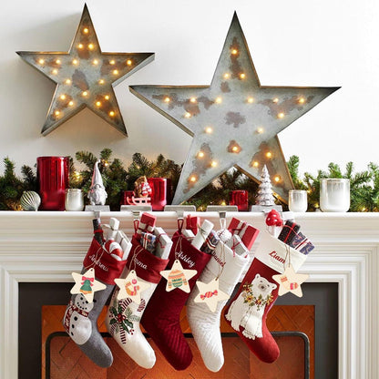 36 Holzsterne Bastelset Weihnachten – DIY Baumschmuck & Deko