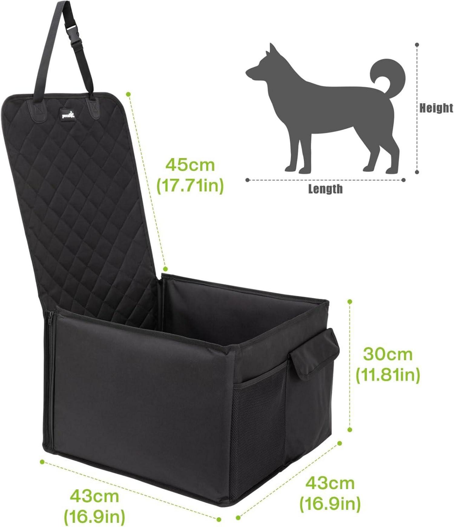 Autositz für kleine Hunde Wasserdicht & Kratzfest 43x43x30cm