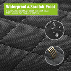 Hunde Autositz Wasserdicht Kratzfest Hundesitz Auto Vordersitz 43x43x30 cm