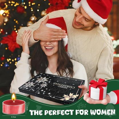 Adventskalender Duftkerzen 24 Teelicht-Duftkerzen