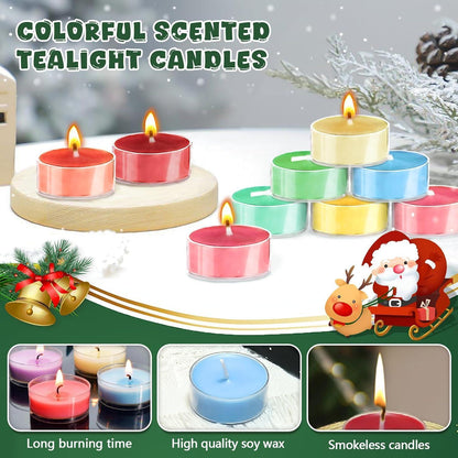 Adventskalender Duftkerzen 24 Teelicht-Duftkerzen