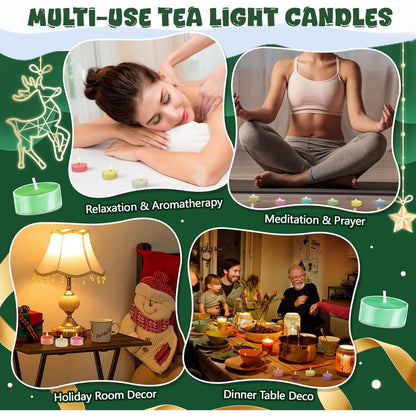 Adventskalender Duftkerzen 24 Teelicht-Duftkerzen