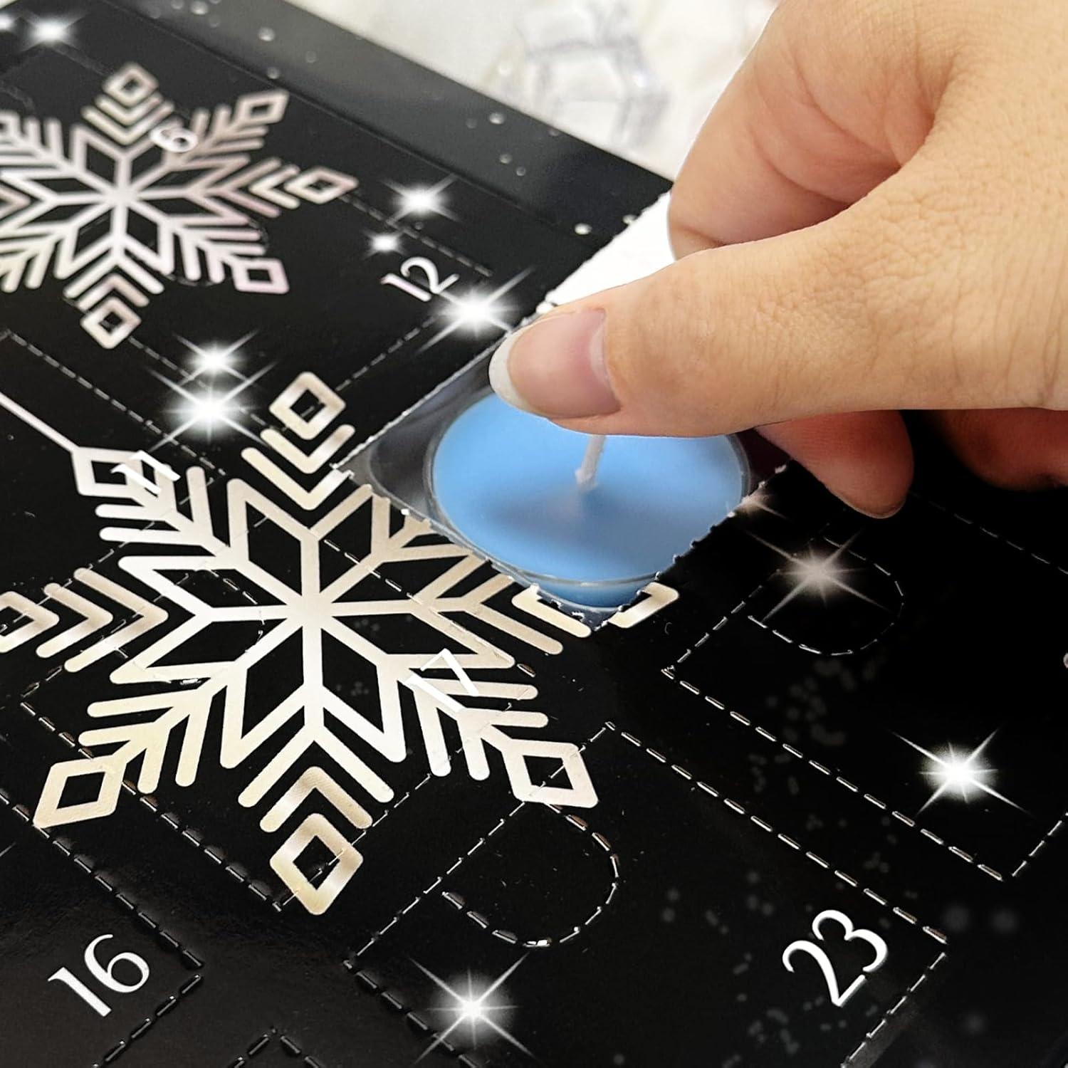Adventskalender Duftkerzen 2024 Frauen Teelicht Weihnachtskalender