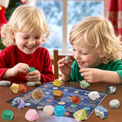 Adventskalender 2024 Kinder Edelsteine Kristalle Mädchen