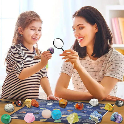 Adventskalender 2024 Kinder Edelsteine Kristalle Mädchen