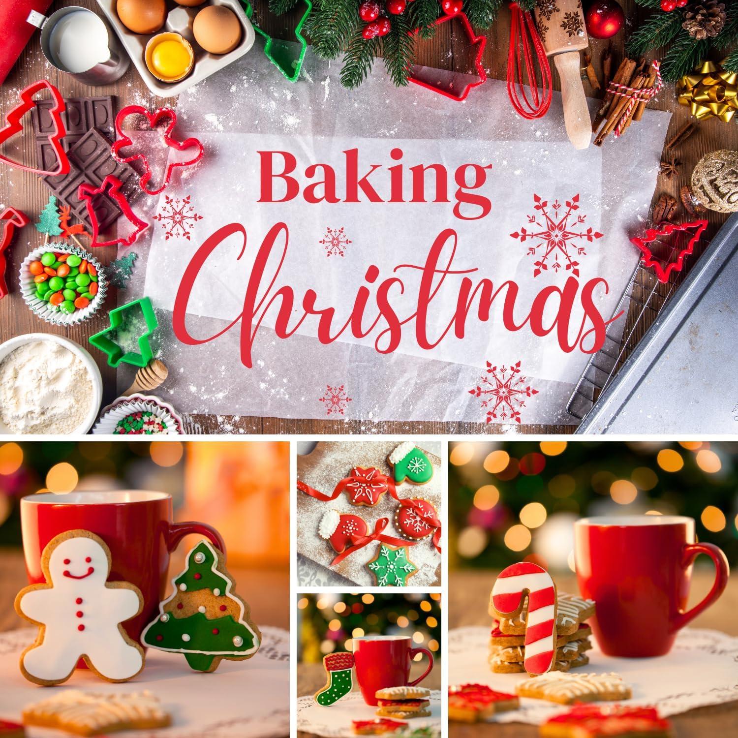 Orapink Weihnachts-Ausstechformen-Set Kunststoff 12-teilig Backformen