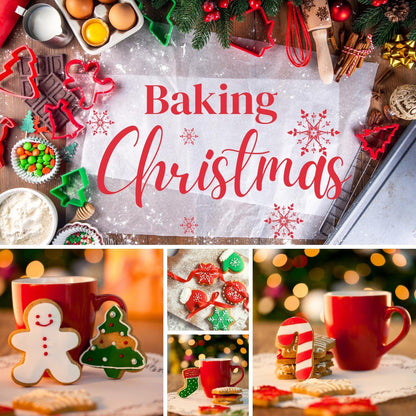 Orapink Weihnachts-Ausstechformen-Set Kunststoff 12-teilig Backformen