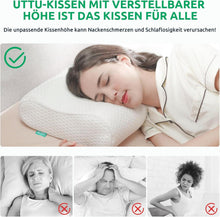 UTTU Memory Foam Nackenkissen 60x36x12/10cm Ergonomisches