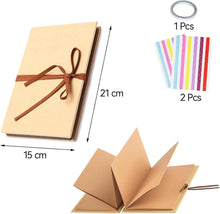 Fotoalbum zum Selbstgestalten 21x15cm Akkordeon Falten DIY