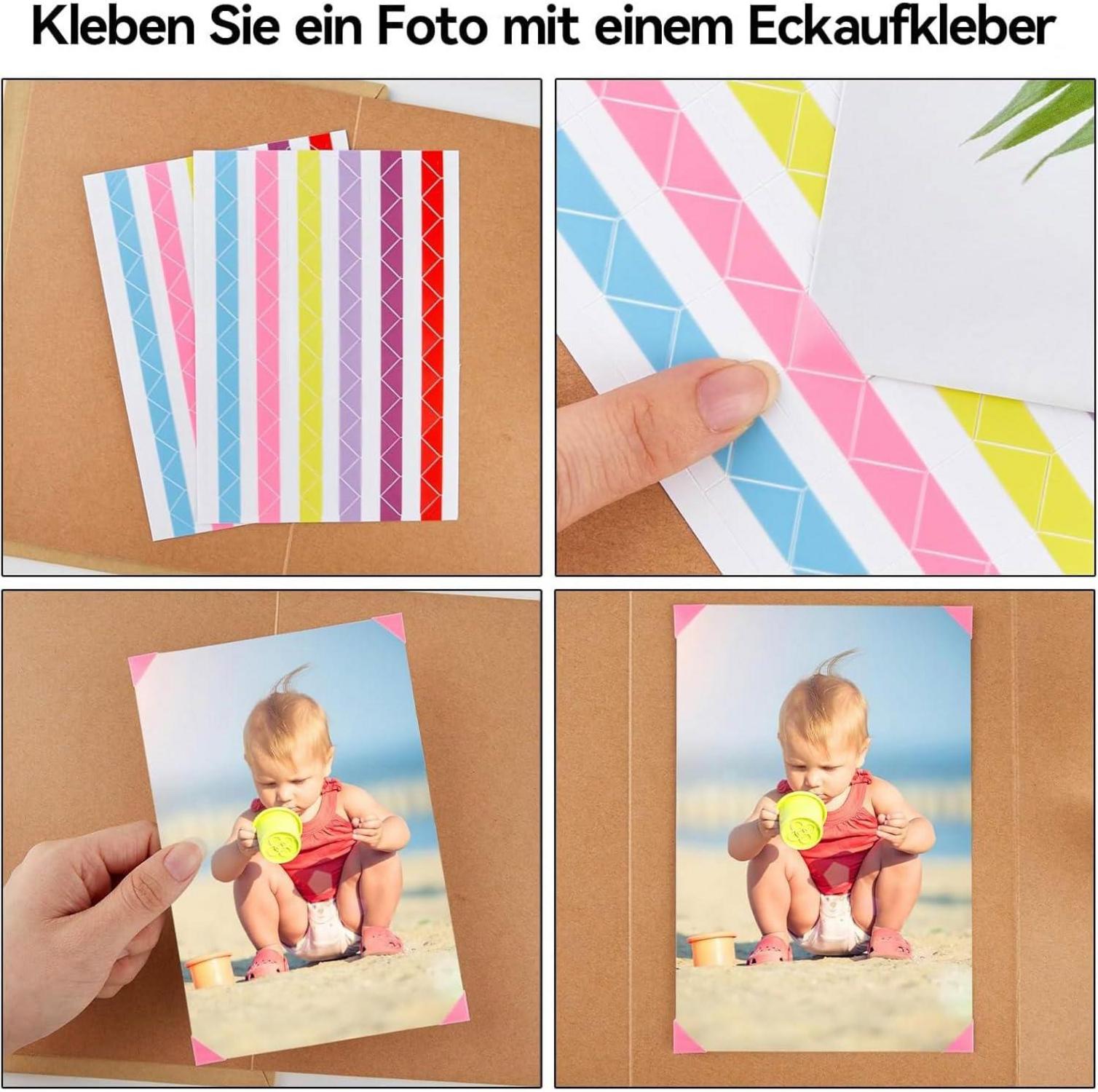 Fotoalbum zum Selbstgestalten 21x15cm DIY Scrapbook Hochwertiges Geschenk