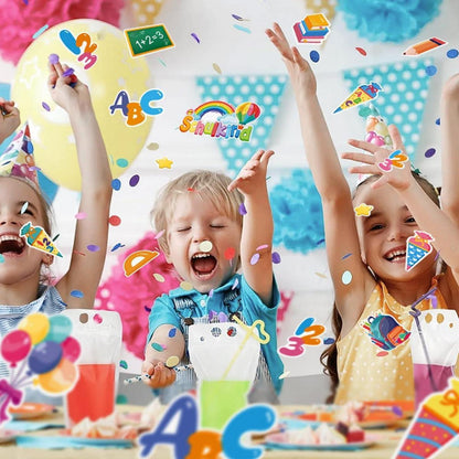 Einschulung Deko Konfetti Schulkind ABC 123 Tischdeko Mädchen Jungen