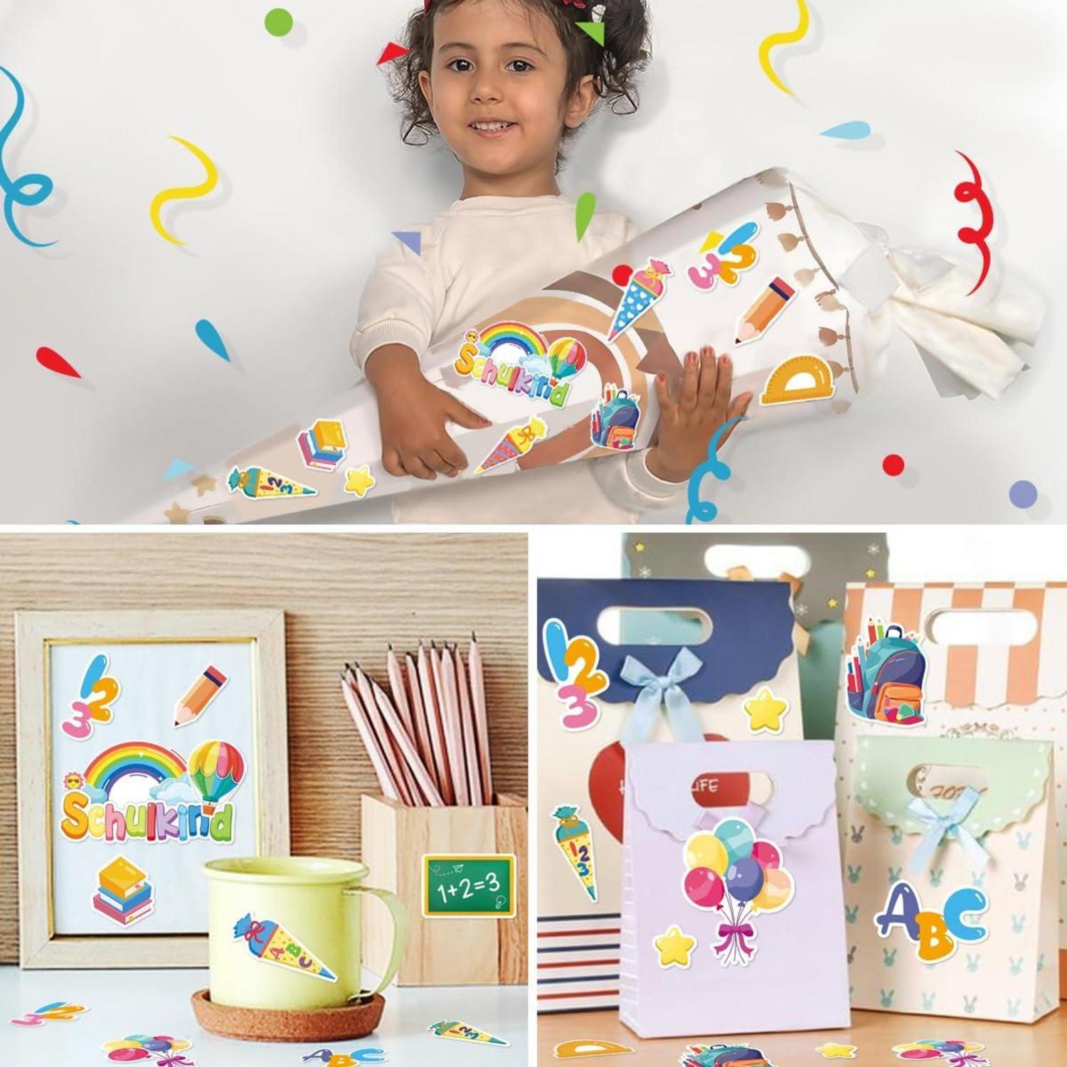 100 Stück Einschulung Deko Konfetti ABC 123 Schulkind Tischdeko Mädchen Junge
