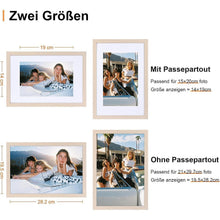 Spotjoy Bilderrahmen A4 Set Fotorahmen Holzrahmen