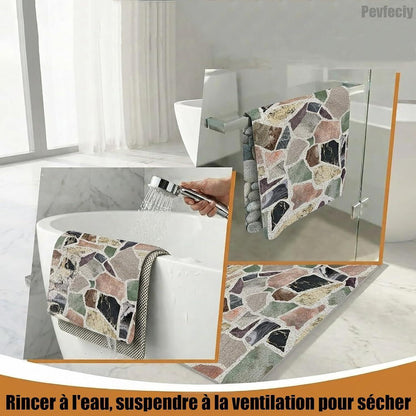 Rutschfeste Duschmatte 100x150 cm – Modern, Weich & Antirutsch