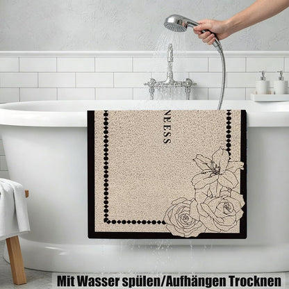 Rutschfeste Duschmatte 100x150 cm – Weich, Modern & Schnell Trocknend