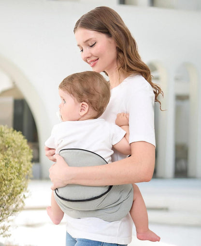 Kindertrage Seitlich Babytragetuch mit Hüftsitz Ergonomisch 6-20 kg - Hellgrau