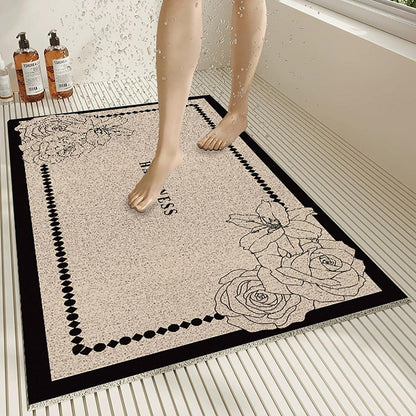 Rutschfeste Duschmatte 90x120 cm – Weich, Komfortabel & Zuschneidbar