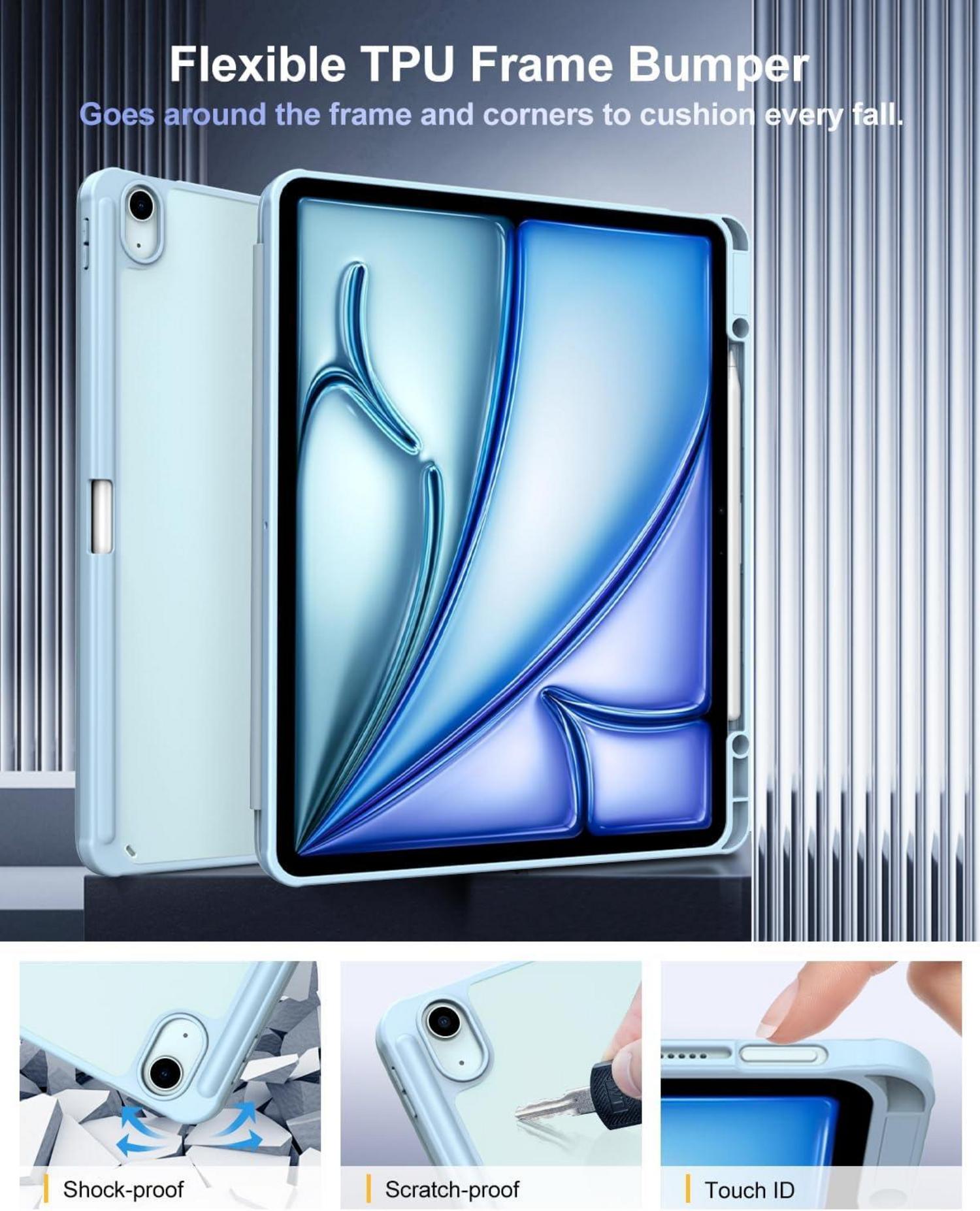 Schutzhülle für New iPad Air 13 Zoll 2024 Ständer Rückseite