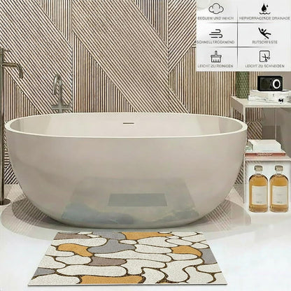 Rutschfeste Duschmatte 100x120 cm – Weich, Modern & Schnell Trocknend