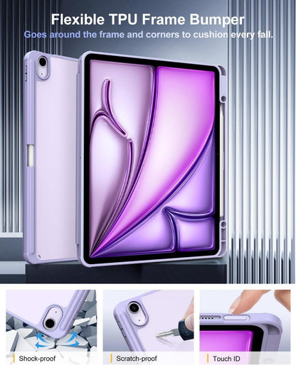 Schutzhülle für iPad Air 13 Zoll 2024 mit StifthalterTransparent