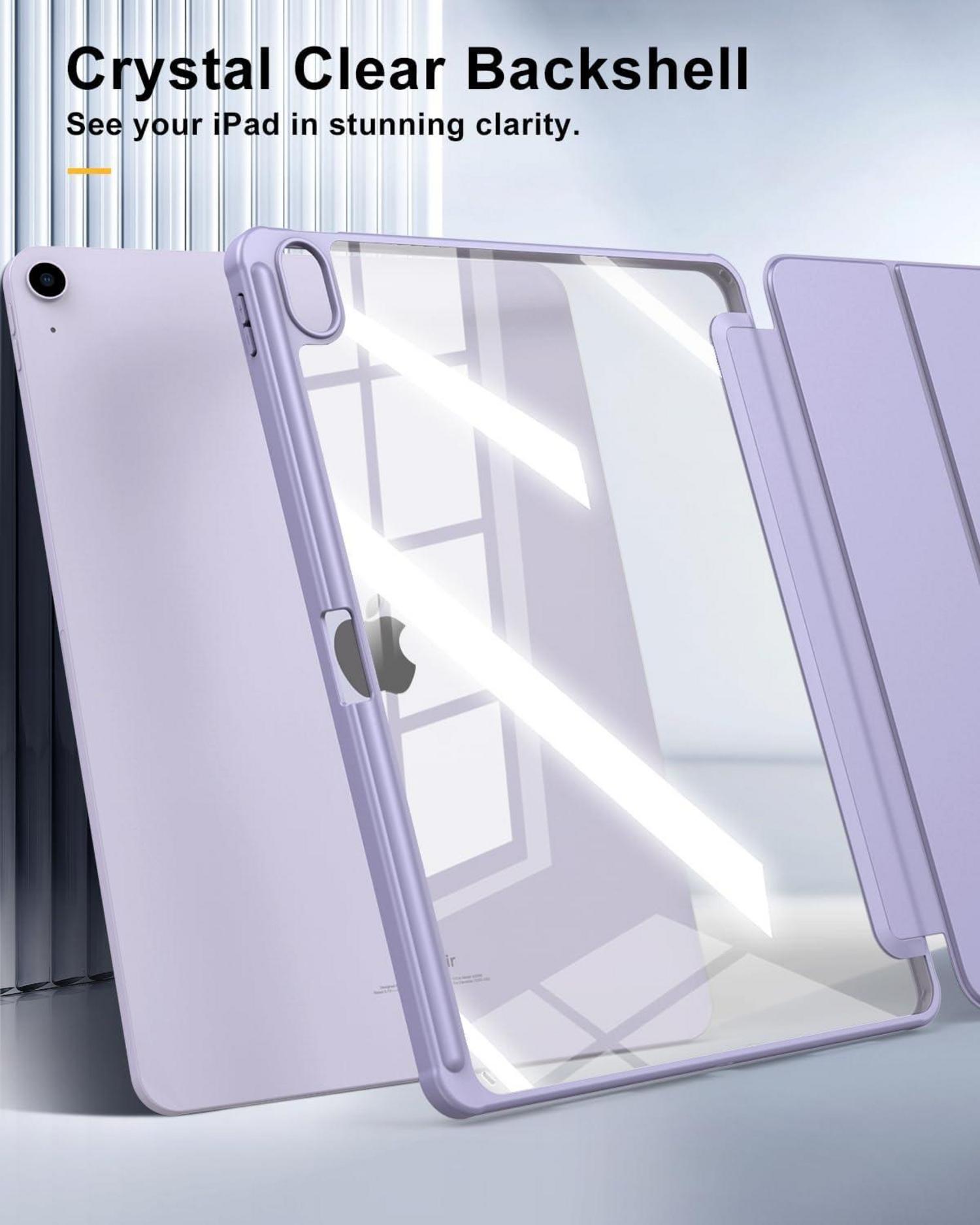 Hülle für iPad Air 13 2024 mit Stifthalter und transparenter Rückseite