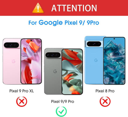 OMOTON Panzer Schutzglas Google Pixel 9/9 Pro 3er Pack 9H