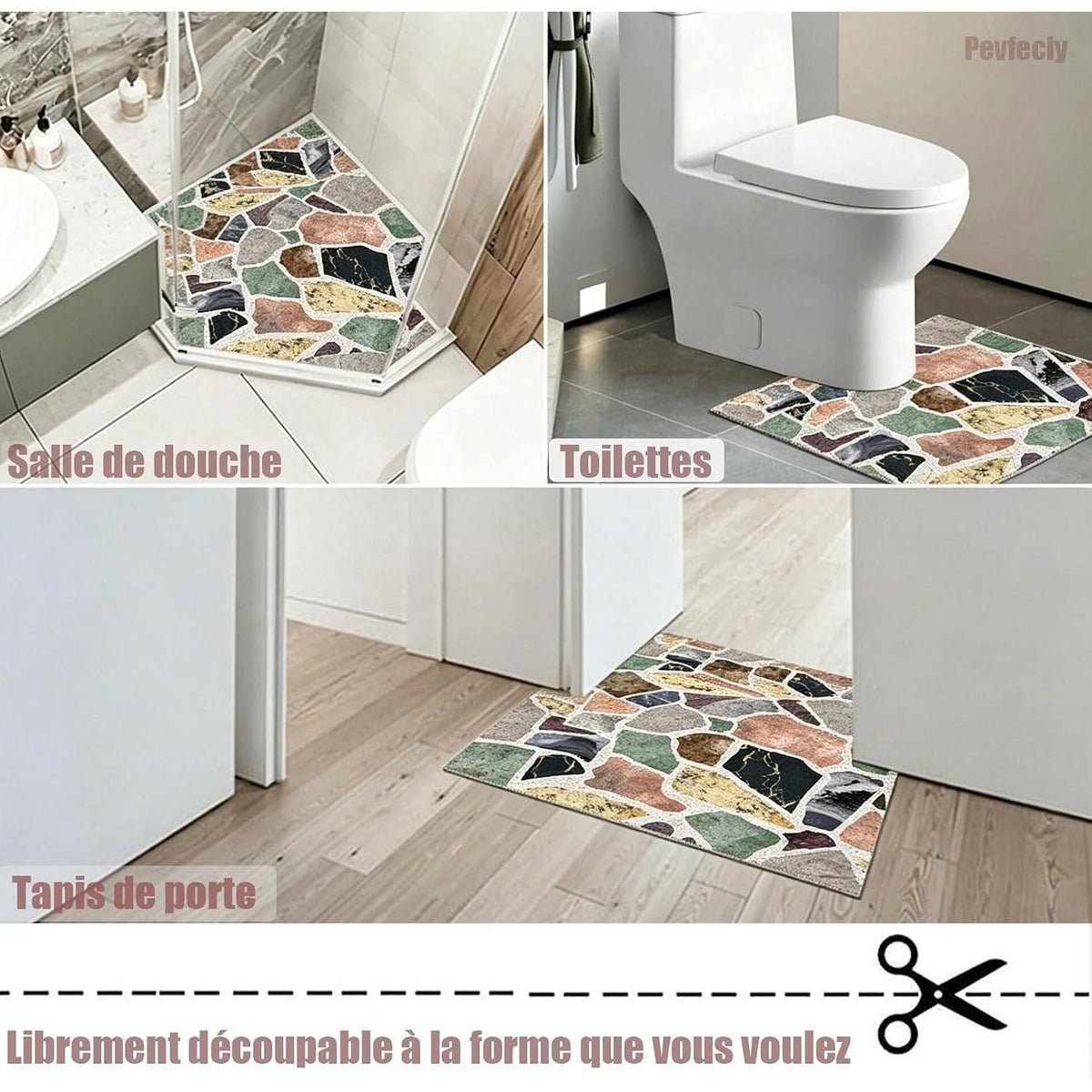 Rutschfeste Duschmatte 100x100 cm – Weich, Komfortabel & Schnell Trocknend